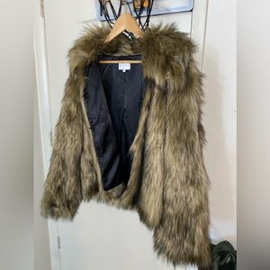 Faux fur coat